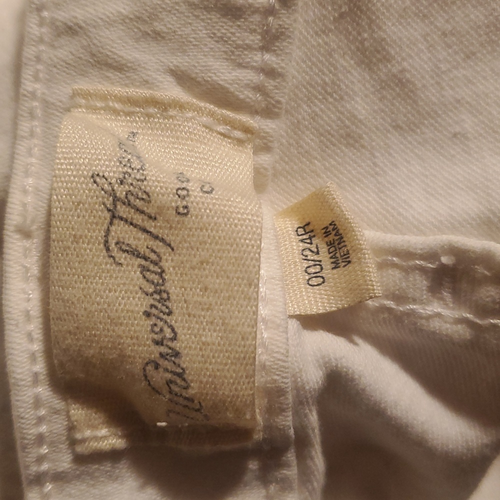 UNIVERSAL THREADS High Rise Skinny Destressed White Denim Jeans Size 24R NWOT - Picture 8 of 9